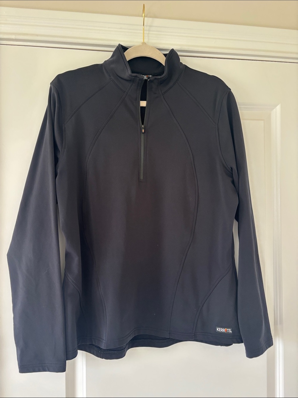Kerrits Equestrian Black Quarter-Zip Athletic Pullover